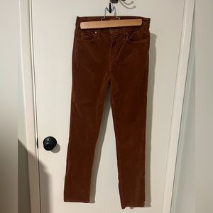Mother corduroy pants “the mid rise dazzler ankle”